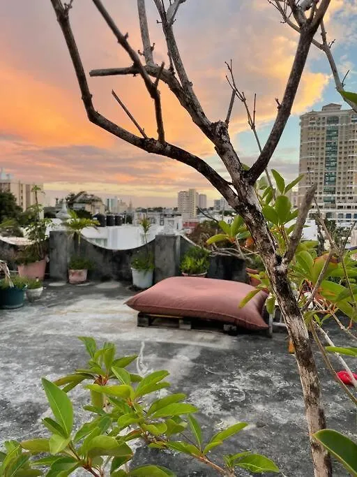 Fresh Tropical Colonial Style Walk-Up- Rooftop Terrace- Beach View 圣胡安 波多黎各